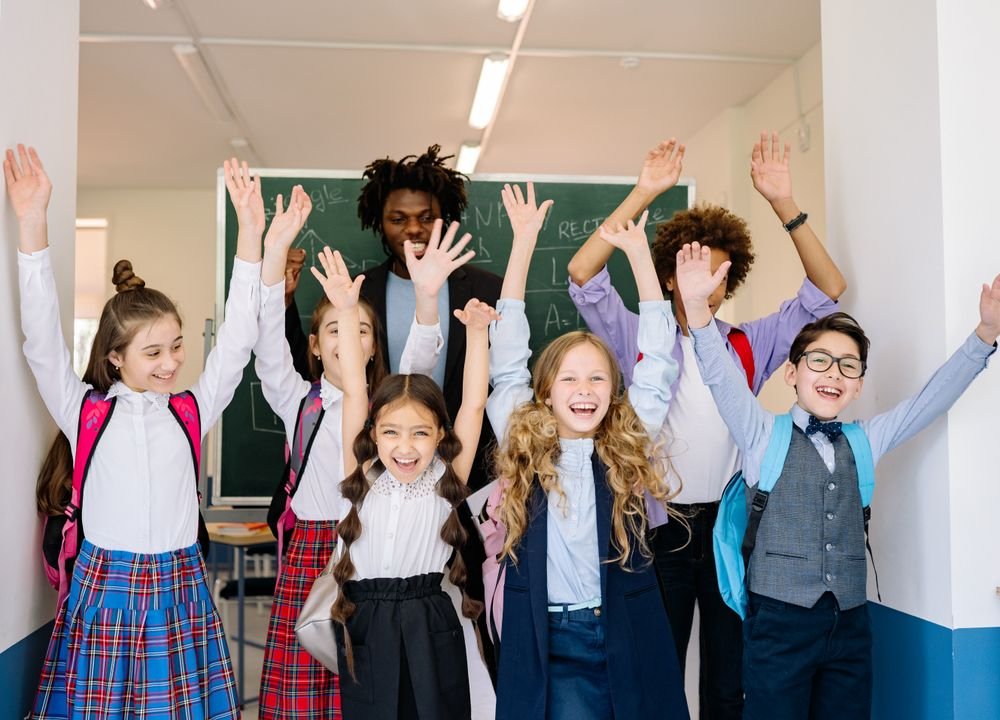 Happy kids who love learning