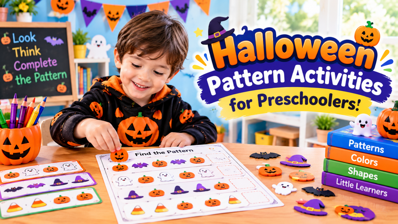 Halloween Pattern Activities for Preschoolers